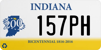 IN license plate 157PH