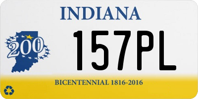 IN license plate 157PL