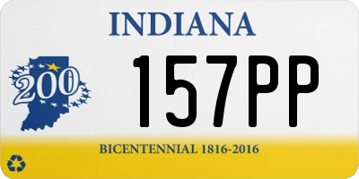 IN license plate 157PP