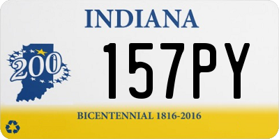 IN license plate 157PY