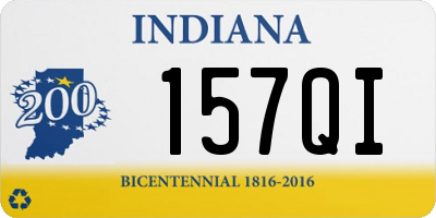 IN license plate 157QI