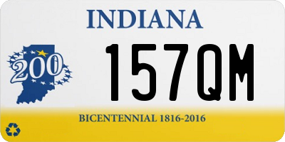 IN license plate 157QM