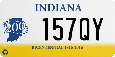 IN license plate 157QY