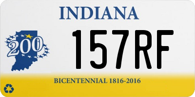 IN license plate 157RF