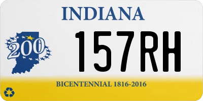 IN license plate 157RH