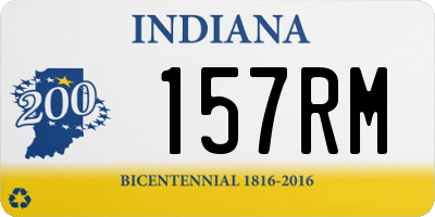 IN license plate 157RM