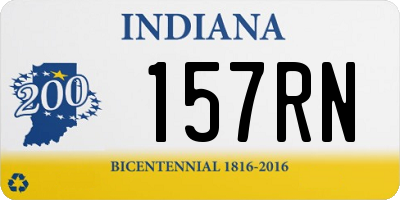 IN license plate 157RN