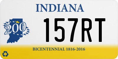 IN license plate 157RT