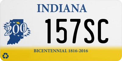 IN license plate 157SC