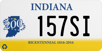 IN license plate 157SI