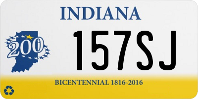 IN license plate 157SJ