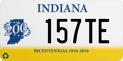 IN license plate 157TE