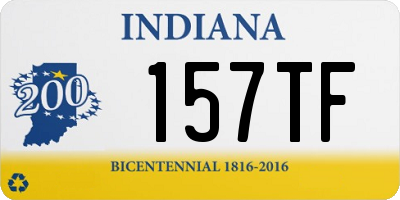 IN license plate 157TF