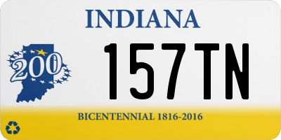 IN license plate 157TN