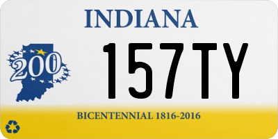 IN license plate 157TY