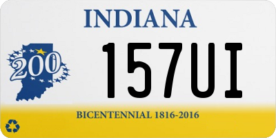 IN license plate 157UI