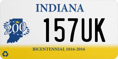 IN license plate 157UK