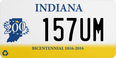 IN license plate 157UM