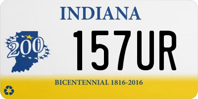 IN license plate 157UR