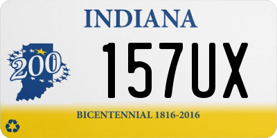 IN license plate 157UX