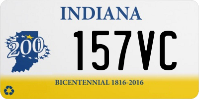 IN license plate 157VC