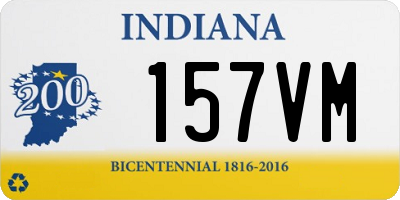 IN license plate 157VM