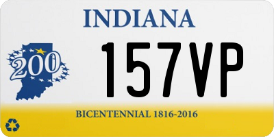 IN license plate 157VP