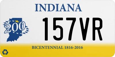 IN license plate 157VR