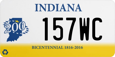 IN license plate 157WC