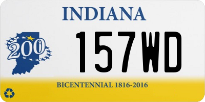 IN license plate 157WD