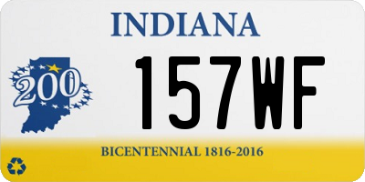 IN license plate 157WF