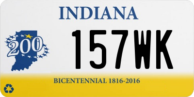 IN license plate 157WK