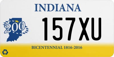 IN license plate 157XU