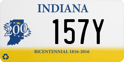 IN license plate 157Y