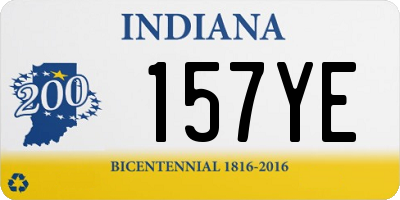 IN license plate 157YE