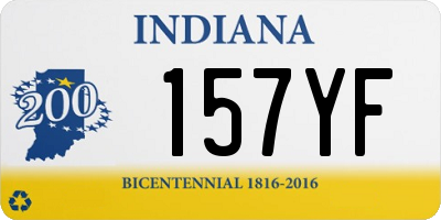 IN license plate 157YF