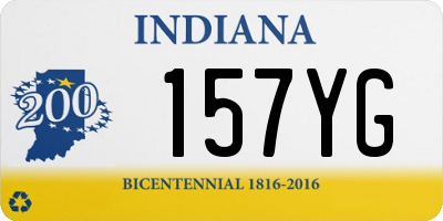 IN license plate 157YG