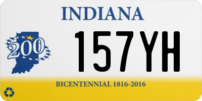 IN license plate 157YH