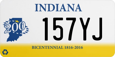 IN license plate 157YJ