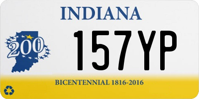 IN license plate 157YP