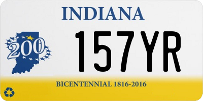 IN license plate 157YR