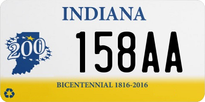 IN license plate 158AA