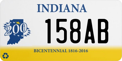 IN license plate 158AB