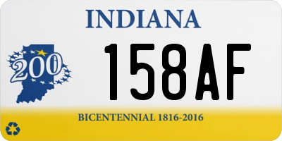 IN license plate 158AF