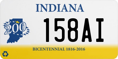 IN license plate 158AI