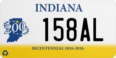 IN license plate 158AL