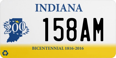 IN license plate 158AM