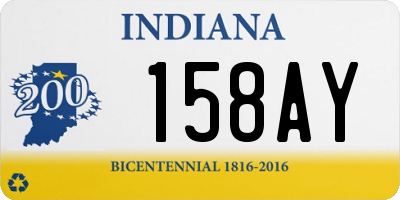 IN license plate 158AY