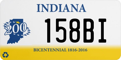 IN license plate 158BI