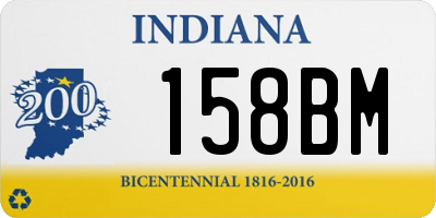 IN license plate 158BM